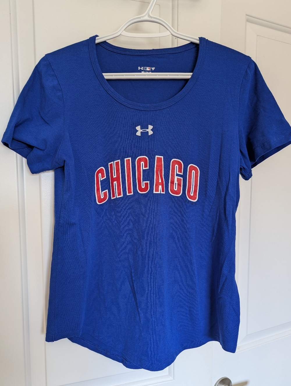 Under Armour Blue Chicago Cubs Short Sleeve Tee